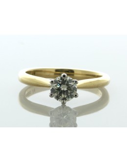 18ct Yellow Gold Single Stone Diamond Ring 0.50