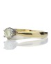 18ct Single Stone Fancy Vivid Yellow Claw Set Diamond Ring 0.56