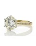 18ct Yellow Gold Single Stone Claw Set Diamond Ring 4.13