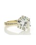 18ct Yellow Gold Single Stone Claw Set Diamond Ring 4.13