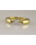 18ct Single Stone Fancy Claw Set Diamond Ring 0.20