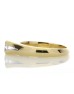18ct Single Stone Fancy Rub Over Set Diamond Ring F SI 0.10 Carats