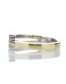18ct Single Stone Two Tone  Diamond Set Ring 0.13 Carats