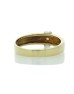 18ct Yellow Gold Single Stone Fancy Rub Over Set Diamond Ring 0.21