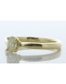 18ct Yellow Gold Single Stone Oval Cut Diamond Ring 0.42