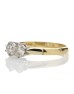 18ct Two Stone Claw Set Diamond Ring 0.75 Carats