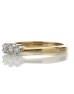 18ct Yellow Gold Three Stone Claw Set Diamond Ring 0.25