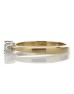 18ct Yellow Gold Three Stone Claw Set Diamond Ring 0.25