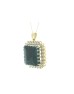 18ct Yellow Gold Single Stone With Halo Setting And Emerald Pendant (E54.20) 4.73 Carats