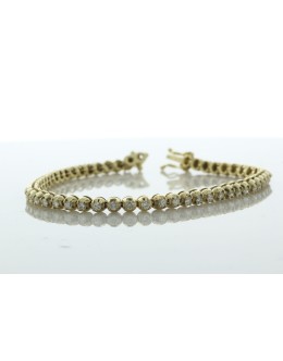 18ct Yellow Gold Tennis Diamond Bracelet 1.86