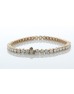 18ct Rose Gold Tennis Diamond Bracelet 10.01