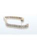 18ct Rose Gold Tennis Diamond Bracelet 10.01