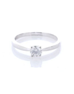 18ct White Gold Single Stone Claw Set Diamond Ring 0.42 18ct White Gold Single Stone Claw Set Diamond Ring 0.42