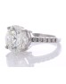 18ct White Gold Single Stone With Stone Set Shoulders Diamond Ring (5.01) 5.19