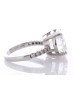 18ct White Gold Single Stone With Stone Set Shoulders Diamond Ring (5.01) 5.19