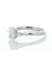 18ct White Gold Three Stone Oval Cut Diamond Ring (0.70) 1.00 Carats