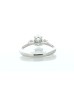 18ct White Gold Three Stone Oval Cut Diamond Ring (0.70) 1.00 Carats