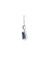 18ct White Gold Pear Shape Sapphire In Diamond Halo Setting Pendant (P 2.35) 0.18