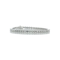 18ct White Gold Tennis Diamond Bracelet 10.18