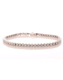 18ct White Gold Tennis Diamond Bracelet 5.00