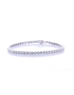 18ct White Gold Tennis Diamond Bracelet 9.15