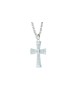 18ct White Gold Diamond Cross Pendant on 18 Inch Chain 5.12