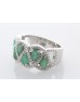 Sterling Silver Emerald Ring 1.00 Carats