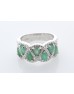 Sterling Silver Emerald Ring 1.00 Carats