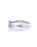 Platinum Single Stone With Stone Set Shoulders Diamond Ring 0.89
