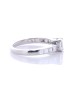 Platinum Single Stone With Stone Set Shoulders Diamond Ring 0.89