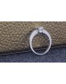 Platinum Single Stone With Stone Set Shoulders Diamond Ring 0.89