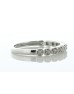 14ct White Gold Rub Over Set Semi Eternity Diamond Ring 2.8mm 0.20