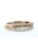 14ct Rose Gold Twist Argyle Diamond Ring 0.10