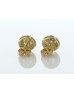 14ct Gold Round Cluster Claw Set Diamond Earring 0.50