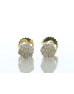 14ct Yellow Gold Round Cluster Diamond Stud Earring 0.36