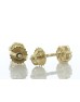 14ct Yellow Gold Round Cluster Diamond Stud Earring 0.36