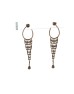 14ct Rose Gold Fancy Diamond Earring 1.49