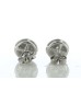 14ct White Gold Diamond Round Cluster Stud Earring 0.25