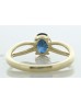 9ct Yellow Gold Diamond And Sapphire Ring (S0.96) 0.03