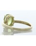 9ct Yellow Gold Diamond And Peridot Ring (P1.28) 0.04