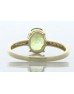 9ct Yellow Gold Diamond And Peridot Ring (P1.28) 0.04