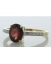 9ct Yellow Gold Diamond And Garnet Ring (G1.47) 0.04