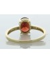 9ct Yellow Gold Diamond And Garnet Ring (G1.47) 0.04