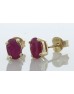 9ct Yellow Gold Ruby Earring (R1.12)