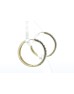 10ct Yellow Gold Claw Set Semi Eternity Diamond Hoop Earring 1.02