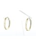 10ct Yellow Gold Claw Set Semi Eternity Diamond Hoop Earring 1.02