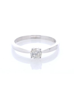9ct White Gold Single Stone Claw Set Diamond Ring 0.50 9ct White Gold Single Stone Claw Set Diamond Ring 0.50