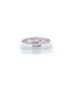 9ct White Gold Channel Set Semi Eternity Diamond And Ruby Ring (R0.30) 0.25