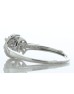 9ct White Gold Round Cluster Diamond Ring 0.25