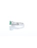 9ct White Gold Diamond And Emerald Ring (E 0.50) 0.01